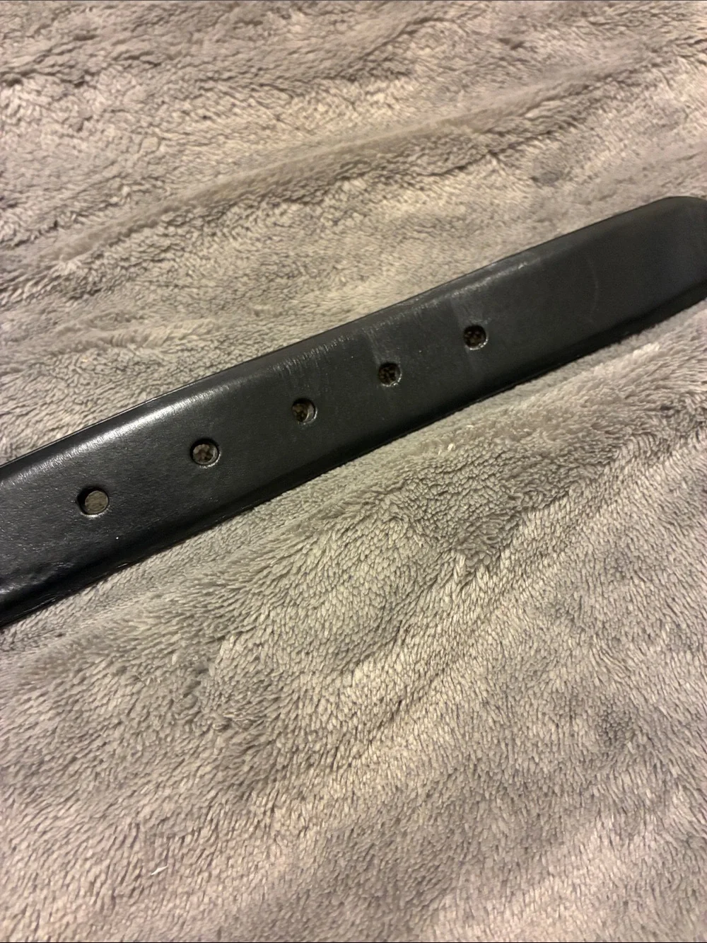 Harley-Davidson Black Leather belt with Silver Buckle & Logo Accents